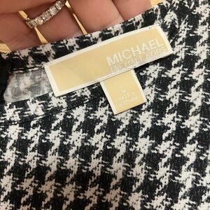 Michael Kors classic houndstooth print dress